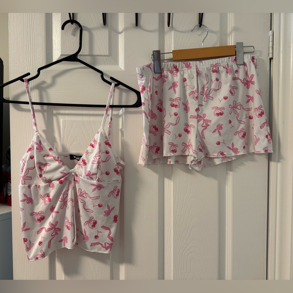 PlayBoy Pink Bow Women's Pajama Set